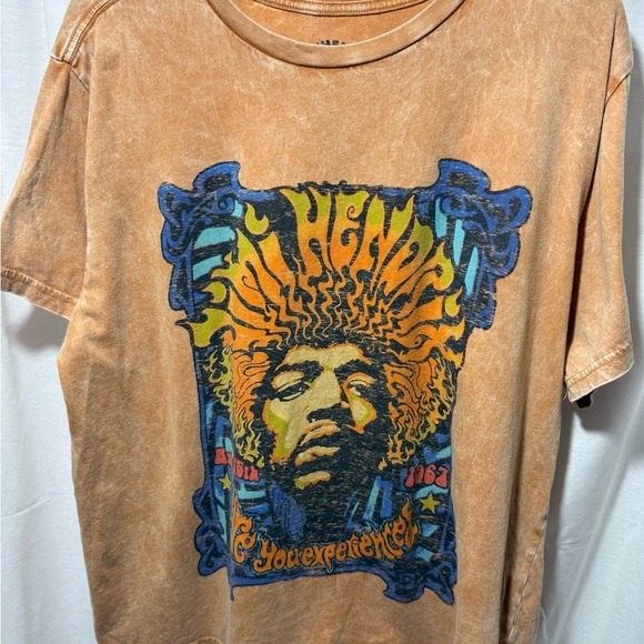 Lucky Brand Other - Vintage-Style Lucky Brand Hendrix Graphic Tee - Brown with Multicolor Print